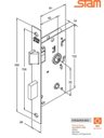 Ver imagem 2 de fechadura Porta banheiro lavabo 823/09 quadrada cromada