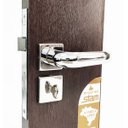 Ver imagem 1 de fechadura Porta banheiro lavabo 823/09 quadrada cromada