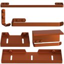 Ver imagem 1 de Kit Acessórios para Banheiro Rose Gold 6 Peças Max