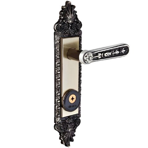 Fechadura Colonial Alavanca Tetra Zamac Latão Oxidado Fort 40mm 40100z - 054700 - Alianca Fech.tetra