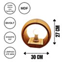 Ver imagem 5 de Abajur Santorini de Mesa:marrom