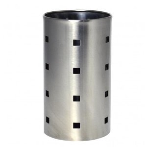 Porta Talheres Inox Vazado Utensílios de Cozinha Mimostyle