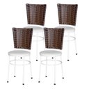 Ver imagem 3 de 4 Cadeiras para Mesa Branca Hawai Avelã:branco