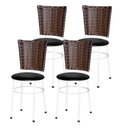 Ver imagem 4 de 4 Cadeiras para Mesa Branca Hawai Avelã:branco