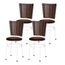 Ver imagem 1 de 4 Cadeiras para Mesa Branca Hawai Avelã:branco