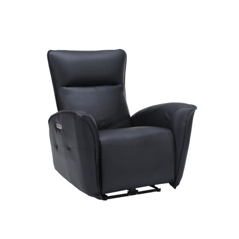 Poltrona Elétrica do Papai Reclinável Usb Usb-c Vegas com Massagem Aquecimento Pu Preto G94 - Gran B