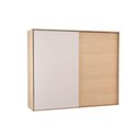 Ver imagem 1 de Guarda Roupa Casal 2 Portas de Correr e 4 Gavetas Ph 1806 Carvalho Nature/off White - Herval