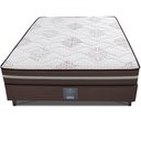 Ver imagem 5 de Cama Box Casal Colchão + Box 138x188x63 Spring Zen com Molas Ensacadas Marrom Cama Inbox