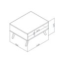 Ver imagem 3 de Mesa de Centro Nicho Retangular Retrô RT3020 Branco