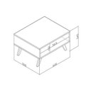 Ver imagem 3 de Mesa de Centro Nicho Retangular Retrô Branco