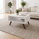 Ver imagem 1 de Mesa de Centro Nicho Retangular Retrô Branco