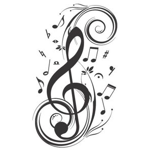 Adesivo Decorativo de Parede Nota Musical Grande Decoração de Sala