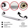 Alça de Apoio Barra 60cm Kit 3 Unidades Inox Cadeirante Idoso Deficiente Banheiro Segurança Acessibi - 9