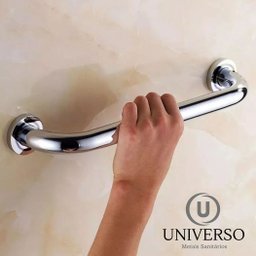 Alça de Apoio Barra 60cm Kit 3 Unidades Inox Cadeirante Idoso Deficiente Banheiro Segurança Acessibi - 2
