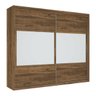 Guarda-Roupa Joinville com Espelho Rústico - Mirarack Móveis - 1