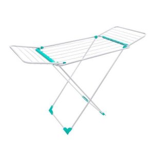 Varal De Chão Big Aço Branco com Abas 1,22x56x80 - Secalux