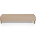 Ver imagem 5 de Puff Decorativo Bali W01 Pés Palito 210x60cm Linho Bege Escuro - Lyam Decor