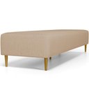 Ver imagem 2 de Puff Decorativo Bali W01 Pés Palito 210x60cm Linho Bege Escuro - Lyam Decor