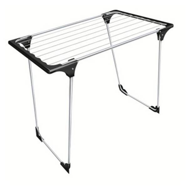 Varal De Chão Malta - Aço - Prata - Com Abas - Secalux - 0,90 X 1,39 X 0,56 - A/L/P (M)