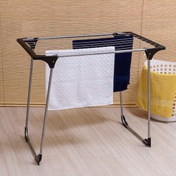 Varal De Chão Malta - Aço - Prata - Com Abas - Secalux - 0,90 X 1,39 X 0,56 - A/L/P (M) - 3