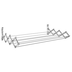 Varal Sanfonado em Aço Cor Branco Dimensões de 0,16 X 0,60 X 0,42 M