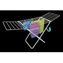 Ver imagem 2 de Varal De Chão Napoles - Aço - Branco - Secalux - Com Abas - 0,85 X 0,48 X 0,49 - A/L/P (M)