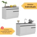 Ver imagem 2 de Kit Balcão de Cozinha para Pia 150cm e Balcão 120cm Veneza Multimóveis Mp2286