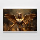 Ver imagem 4 de Quadro Decorativo Deusa da Justiça com Asas Sala Quarto Casa Escritório
