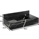 Ver imagem 3 de Bancada em Porcelanato para Banheiro Completa Alto Padrão 80cm X 15cm com Cuba Esculpida Lisboa