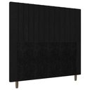 Ver imagem 1 de Cabeceira Cama Box Casal King Size Nala 195cm Corano Preto