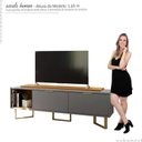 Ver imagem 4 de Rack para TV 65 Polegadas Sagary 1.8 Eax Móveis Cinza/Tauari