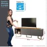 Rack Para TV 65 Polegadas Sagary 1.8 EAX Móveis Cinza/Tauari - 5