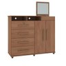Cômoda Diamante New Castanho – MiraRack Móveis - 1