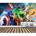 Ver imagem 1 de Papel de Parede Infantil Heróis lego 0011
