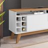 Painel Tv 50 Pol 088163 E Rack Com Adega 011077 Branco Noce DCASA - 8