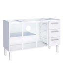 Ver imagem 2 de Balcão Cozinha Aço 150 Vênus 3 Gavetas com Tampo Cozimax Branco