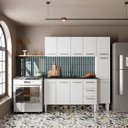 Ver imagem 5 de Balcão Cozinha Aço 150 Vênus 3 Gavetas com Tampo Cozimax Branco