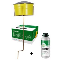 Armadilha Mata Captura Atrai Mosca Suporte Metal Aço + 1 Litro Atrativo Não Agride Ambiente Não - 1