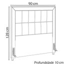Ver imagem 4 de Cabeceira Solteiro 90 cm Napoll Veludo SL 942 Peer