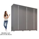 Ver imagem 4 de Guarda-Roupa Casal 6 Portas com Pés Monte Carlo Yescasa