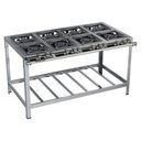 Ver imagem 1 de Fogão Industrial Stori Premium 8 Bocas 30x30 M16 Aço Inox 430 Metalmaq
