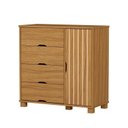 Ver imagem 2 de Cômoda Bela 100% MDF Marrom/Nature