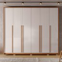 Ver imagem 2 de Guarda Roupa Casal Ema com 6 Portas de Bater e 6 Gavetas em Mdf Freijo/offwhite G11 - Gran Belo