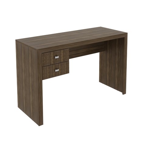 Mesa com 2 Gavetas para Escritório Home Office ME4123 MDP Nogal - Gran Belo