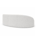 Ver imagem 2 de Sofá Curvo Dunas 2 Lugares 180cm Bouclé Cinza - Sallar Home