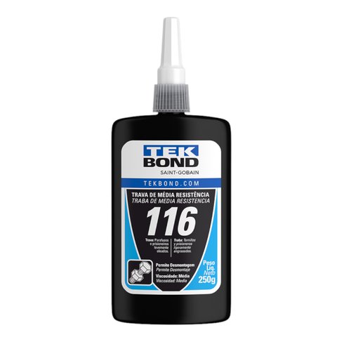 Kit 2 Cola Trava Rosca Parafuso Prisioneiro Amt 116 Tekbond Tamanho:250g