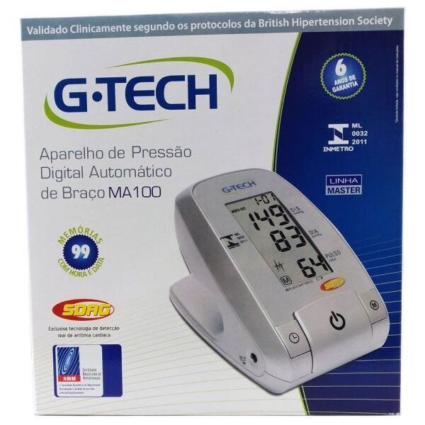 Aparelho De Pressão Digital Automático De Braço G-Tech MA100 - 2