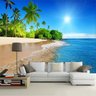 Papel de Parede 3D Praias 0019 - Adesivo Paisagem - 1