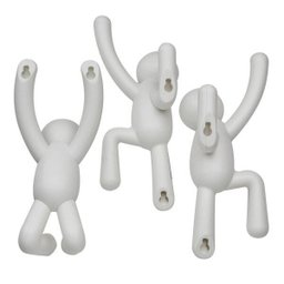 Cabideiro / Ganchos de Parede BUDDY (3 un) Branco - Umbra - 4