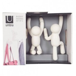 Cabideiro / Ganchos de Parede BUDDY (3 un) Branco - Umbra - 5